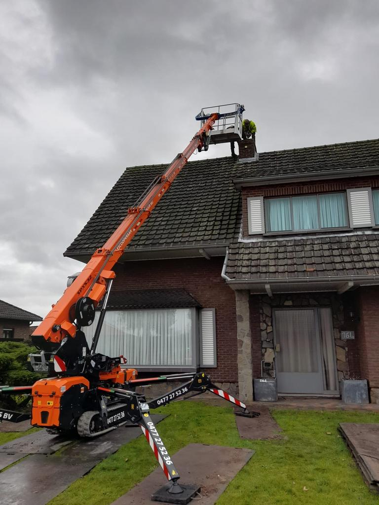 Te huur compactkraan, Ophalen of Verzenden, Hijswerktuig