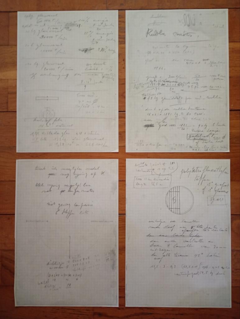4 Panamarenko facsimiles uit de jaren 80, Ophalen of Verzenden