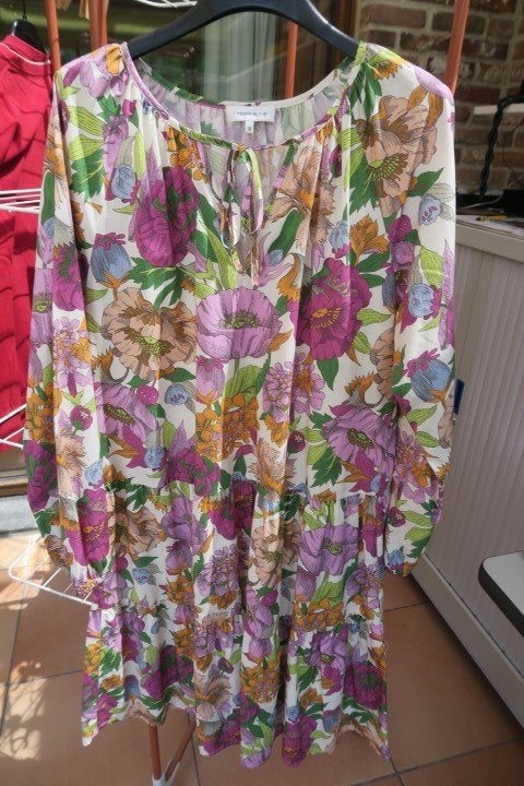 Kleedje nieuw bloemenprint Terre bleue mt 36 (tailleert 38), Neuf, Taille 38/40 (M), Enlèvement ou Envoi, Terre Bleue