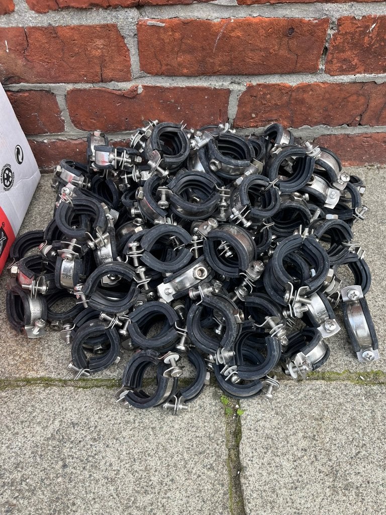 Fischer assortiment buisbeugels FRS rvs A2 met EPDM inlage, Overige typen, Nieuw, Ophalen of Verzenden, Inox
