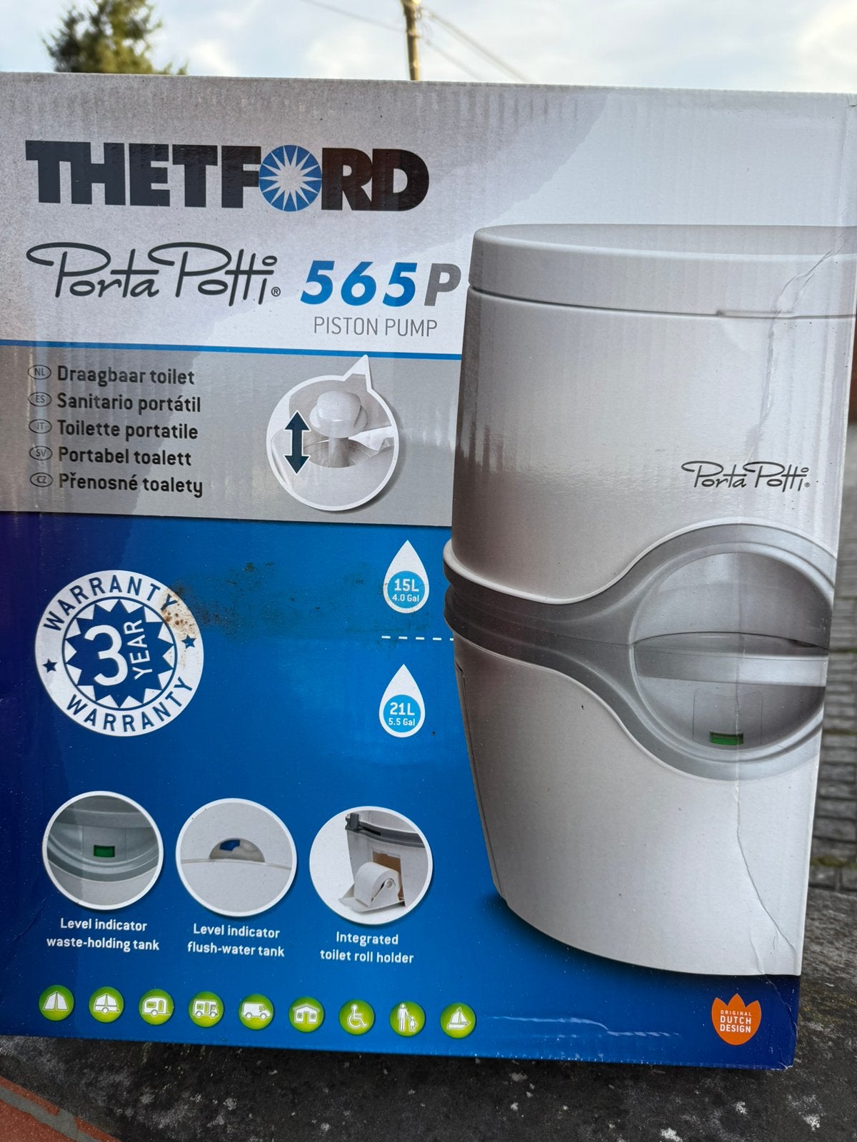 Toilette de camping portative Thetford, Caravanes & Camping, Camping-car Accessoires, Neuf, Enlèvement