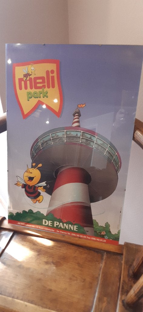 Meli Park poster onder glas 40x60, Ophalen, 1980 tot heden, Zo goed als nieuw, Prent