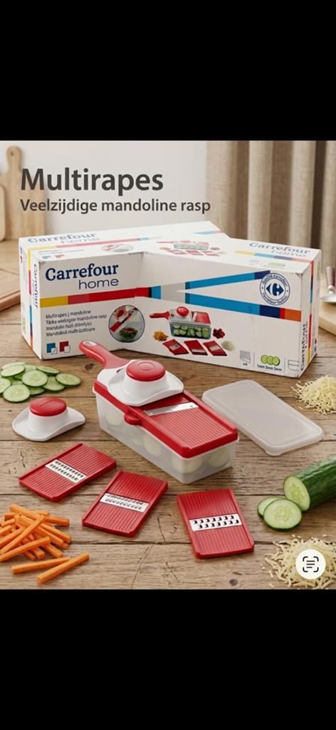 Gloednieuw! Veelzijdige Mandoline Rasp (Carrefour Home), Maison & Meubles, Enlèvement, Neuf