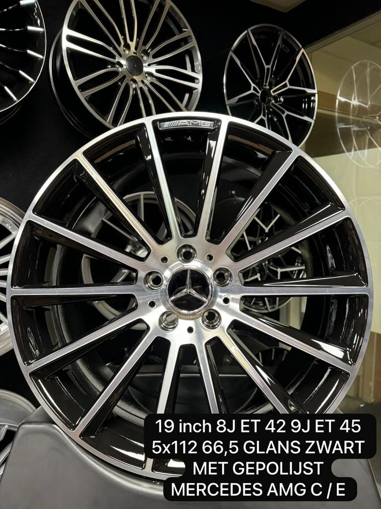 MERCEDES EN BMW 19 INCH VELGEN BREEDSET 5X120 EN 5X112, Auto-onderdelen, Banden en Velgen, Band(en), Zomerbanden, 19 inch, Ophalen