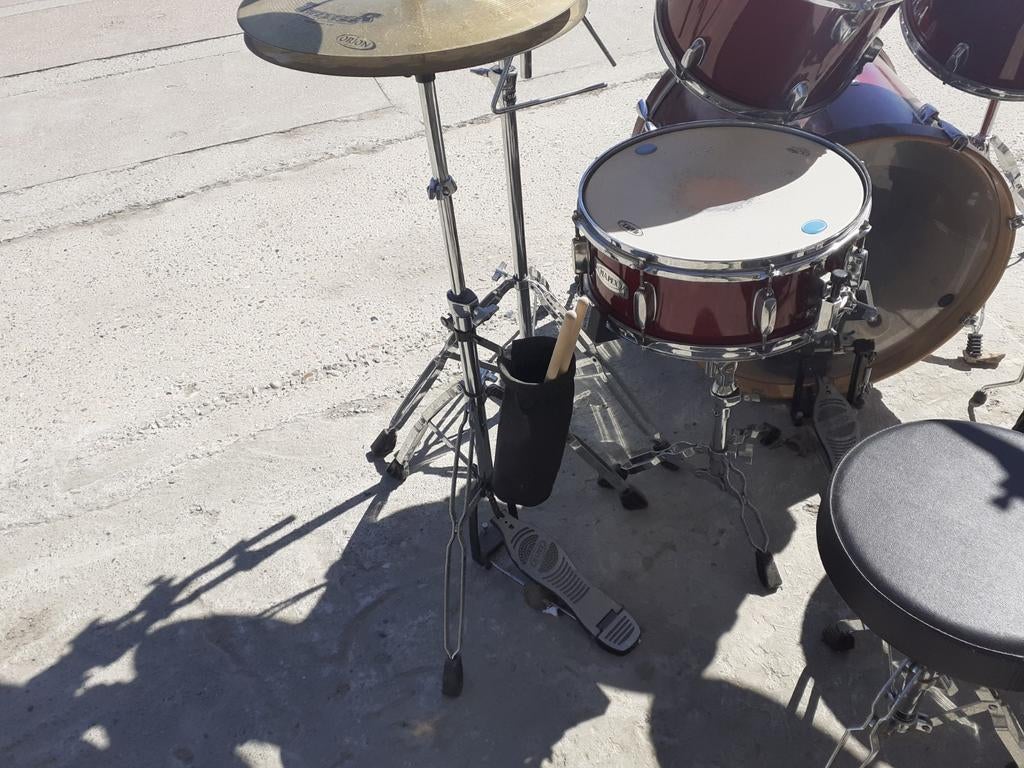 Mapex drumstel zeer compleet met 11 cymbalen, Musique & Instruments, Batteries & Percussions, Enlèvement
