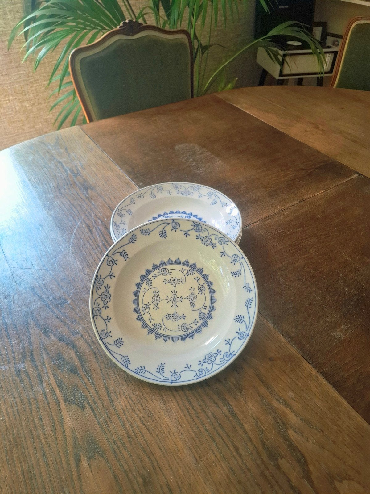 Vintage soepborden Boch Meissen - set van 4, Antiek en Kunst, Ophalen of Verzenden