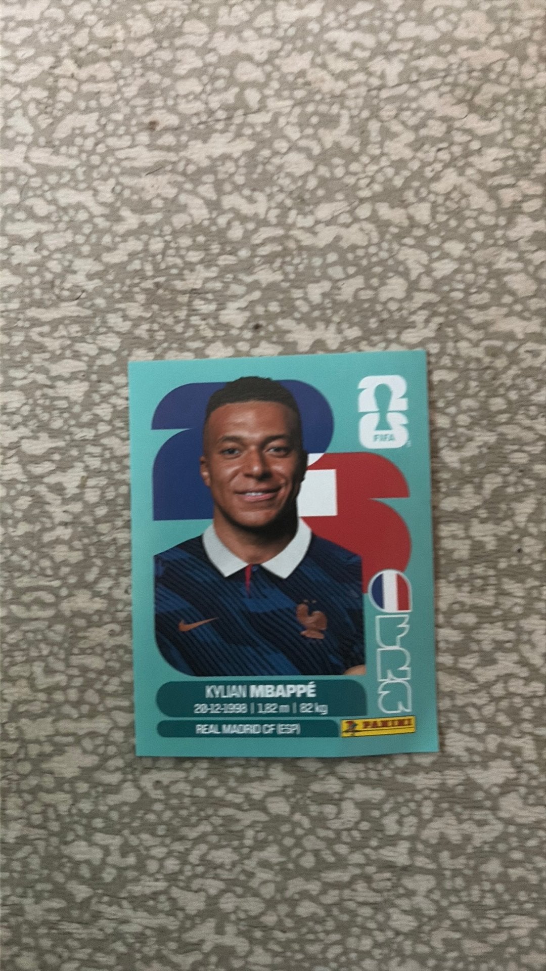 Kylian mbappe sticker panini, Ophalen, Zo goed als nieuw, Sticker
