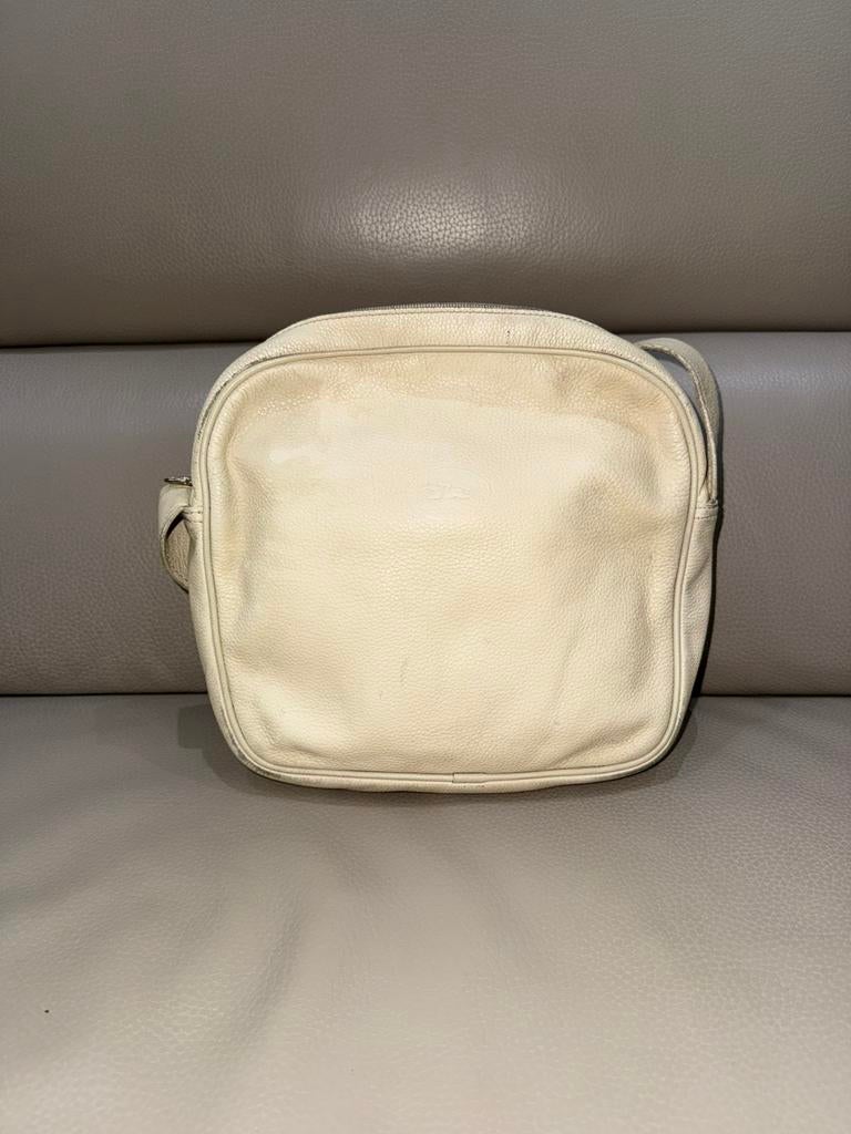 Longchamp schoudertas, Ophalen of Verzenden, Gebruikt, Beige, Leer