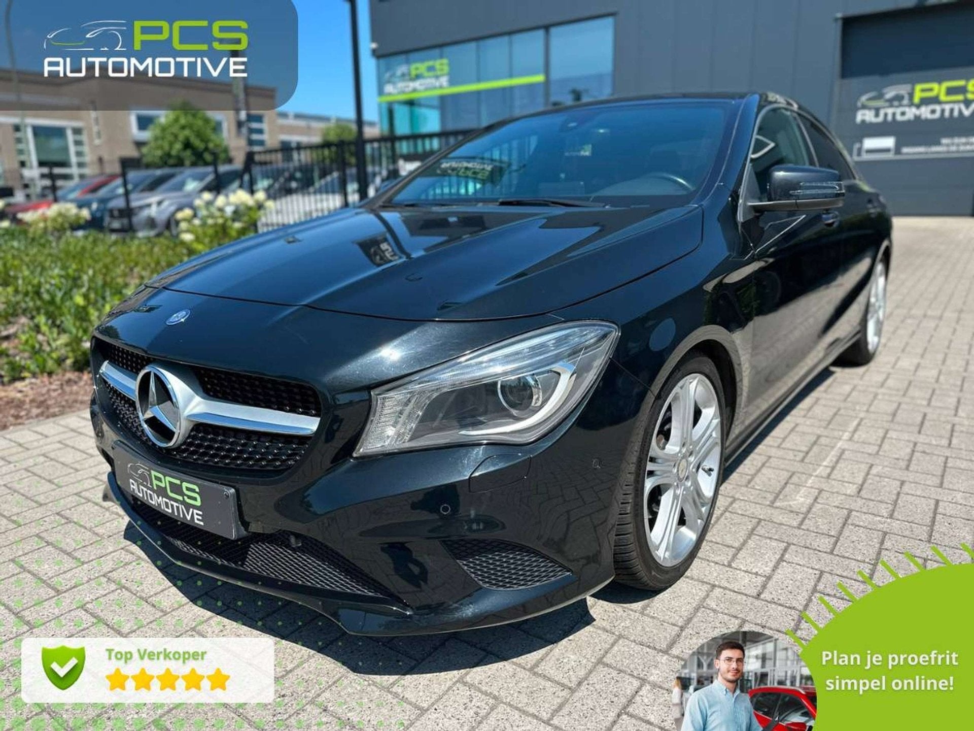 Mercedes-Benz CLA-Klasse 180 Automaat / 100.000KM / 2015, CLA, Entreprise, Entretenue par le concessionnaire, Noir