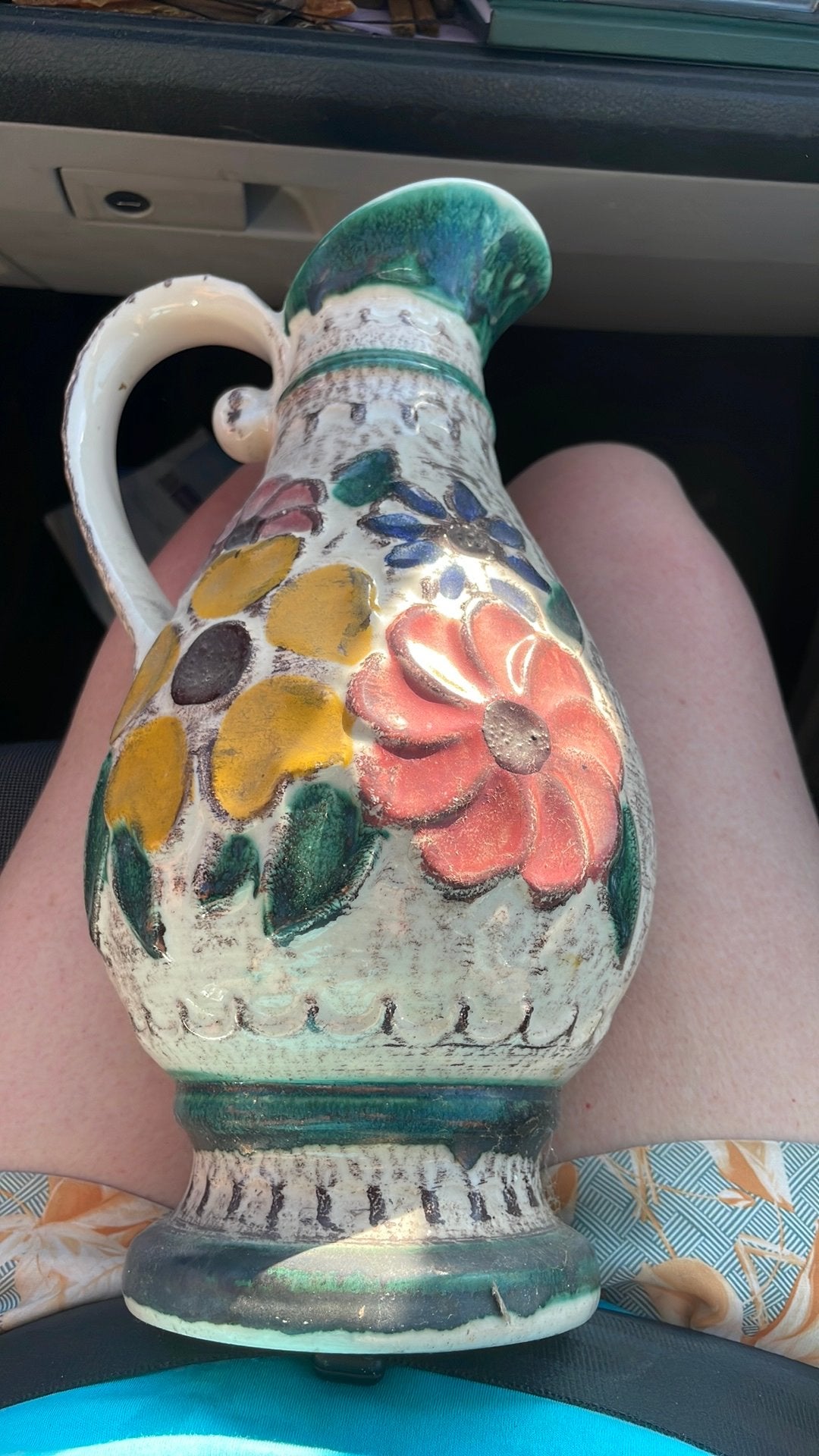 Vintage  karafe in keramiek, Antiek en Kunst, Antiek | Vazen, Ophalen of Verzenden