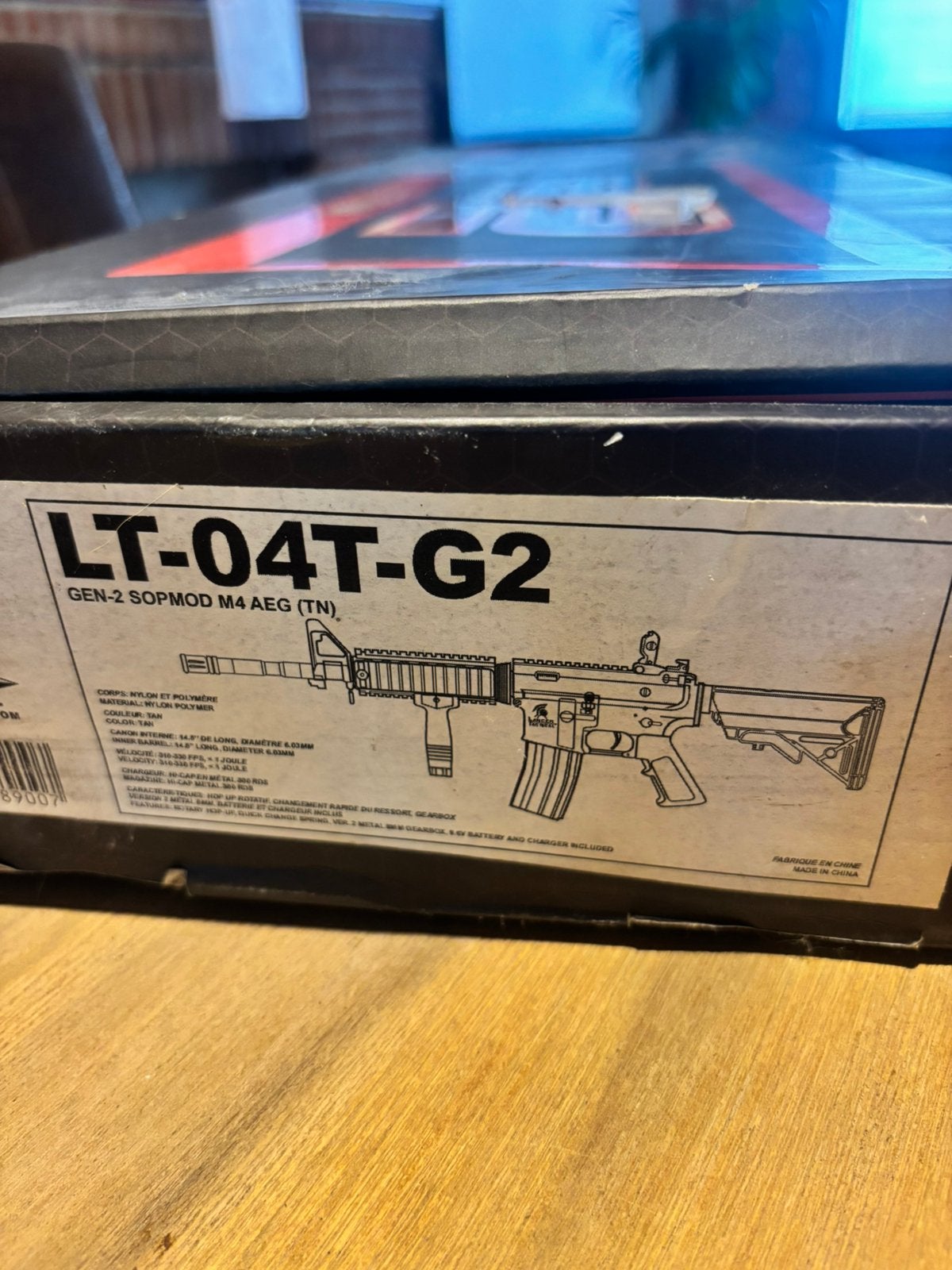 Airsoft LT-04T-G2 + gear, Ophalen