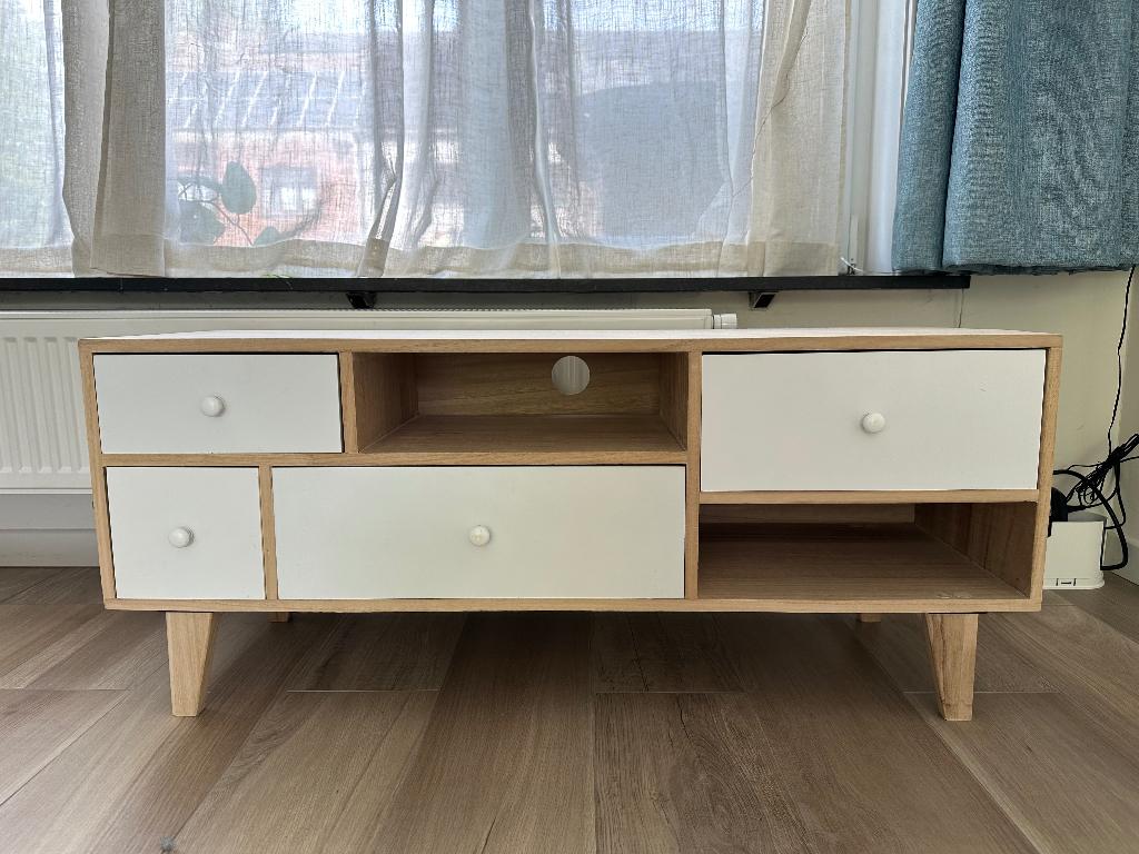 Maison du monde tv-meubel L110, Ophalen, 100 tot 150 cm, Scandinavisch, Zo goed als nieuw