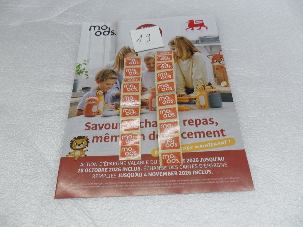 19 Delhaize Action Moods-stempels, Ophalen of Verzenden