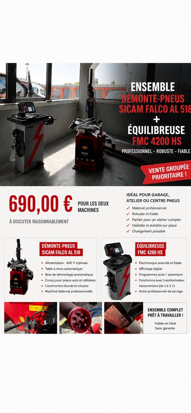 Professionele bandenset - SICAM + Balancer, Tickets en Kaartjes, Sport | Overige