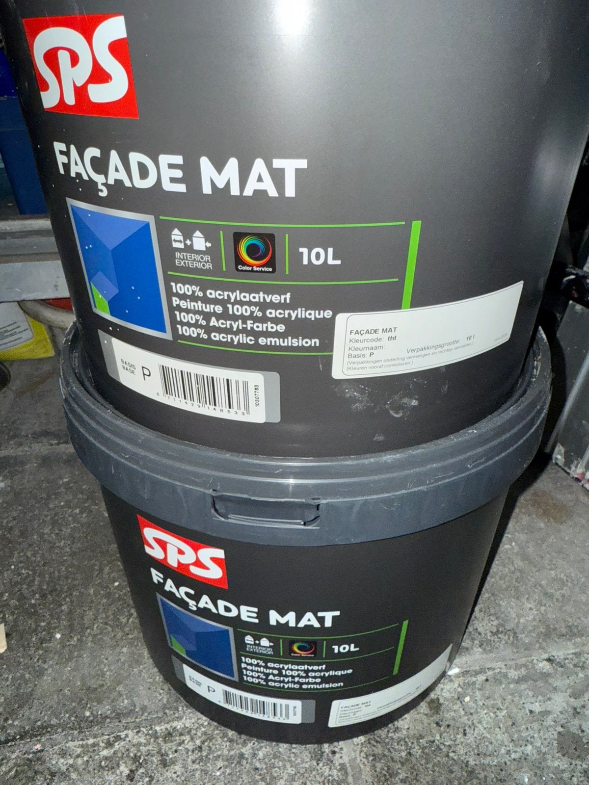 Sps facade mat wit, Ophalen, Nieuw, Wit