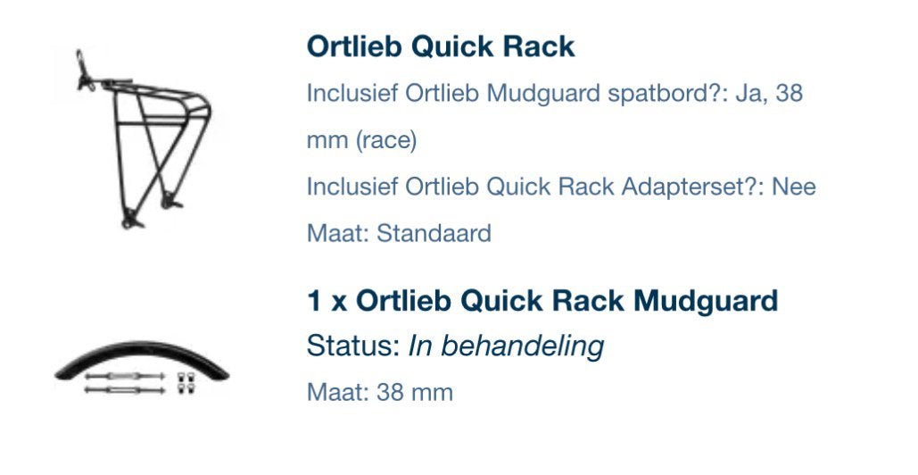 Ortlieb Quick Rack - Mudguard, Enlèvement ou Envoi, Neuf