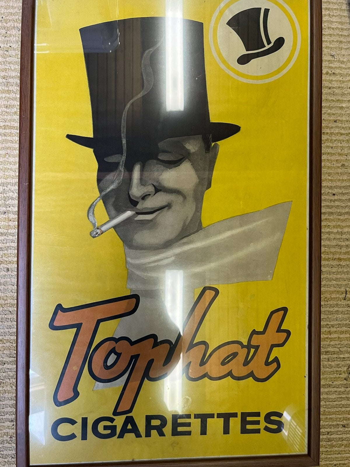 Oude originele Reklame Poster Sigaretten en sigaren, Verzamelen, Ophalen, Gebruikt