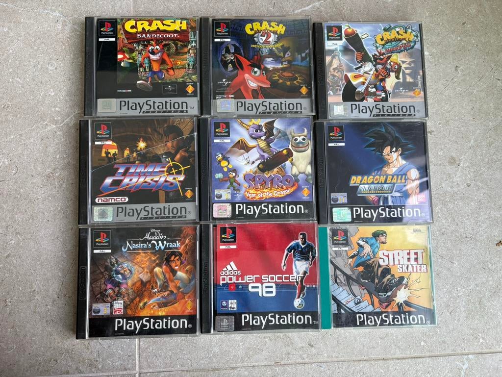 Playstation 1 games compleet, Games en Spelcomputers, Ophalen, Gebruikt