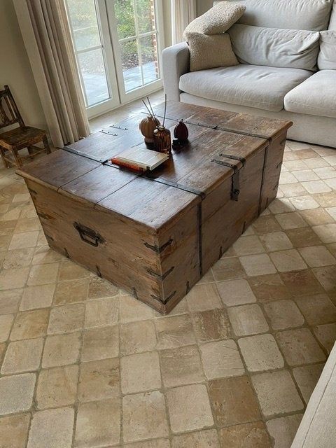 houten kist, Huis en Inrichting, Ophalen, Gebruikt, 100 tot 150 cm, 75 tot 100 cm