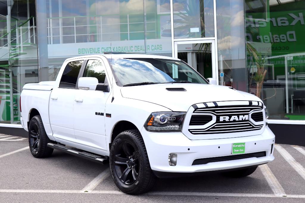 DODGE RAM 5.7i 401CV LPG 200L SPORT CREW CAB FULL TVAC, Autos, Dodge, Cuir, Achat, Euro 6, Noir