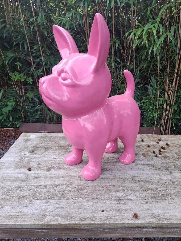 Chihuahua Pink XXL., Tuin en Terras, Ophalen, Zo goed als nieuw, Kunststof, Dierenbeeld