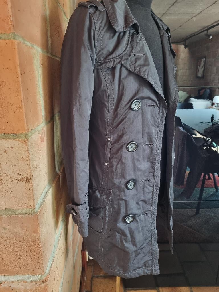 EDC Esprit zwarte korte regenjas, Kleding | Dames, Jassen | Zomer, Zo goed als nieuw, Maat 34 (XS) of kleiner, Zwart, Ophalen of Verzenden