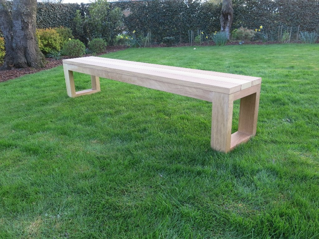 te koop moderne teak tuinbank  long life, Ophalen, Nieuw, Teakhout