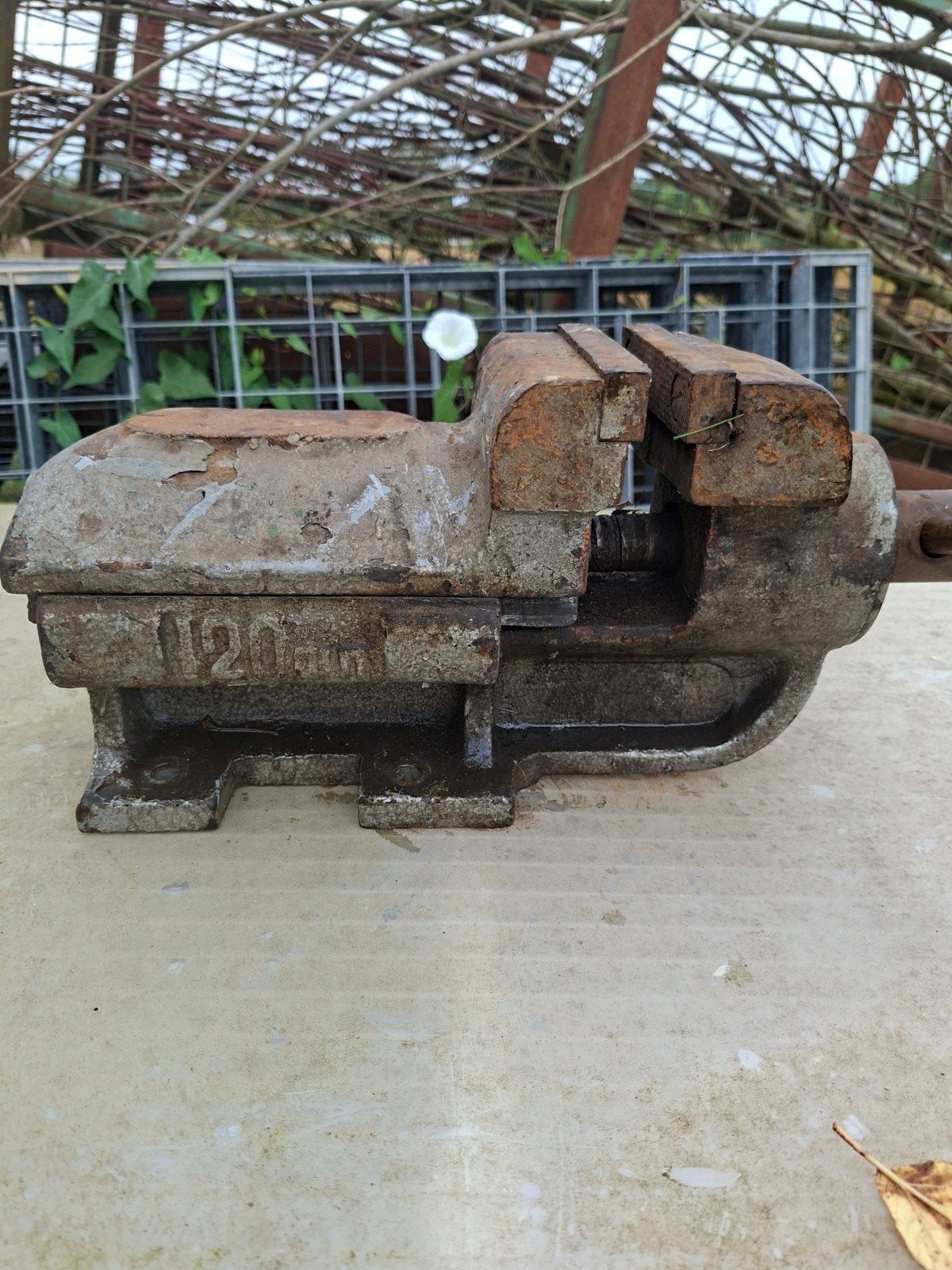 Etau 120mm, Bricolage & Construction, Enlèvement, Utilisé