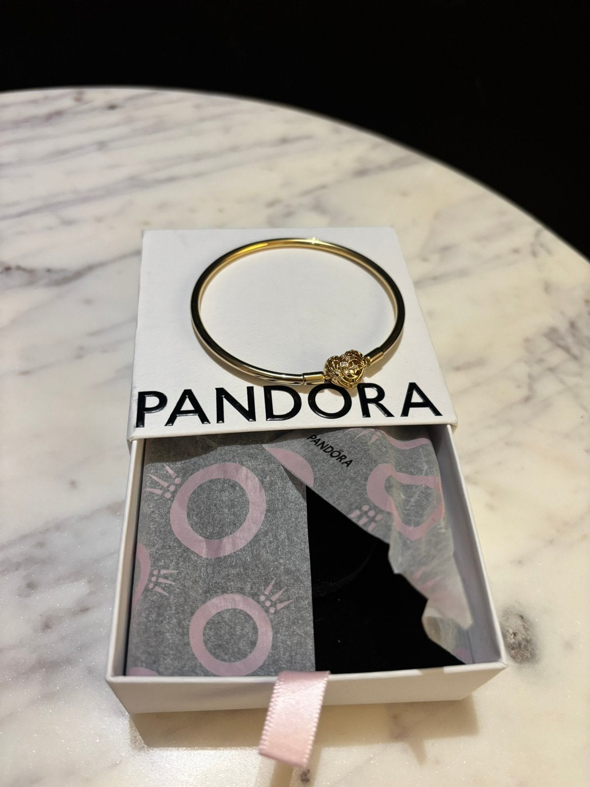 Pandora kosmische bangle met hartsluiting| maat 19 | nieuw, Bijoux, Sacs & Beauté, Enlèvement ou Envoi, Neuf, Or, Autres matériaux