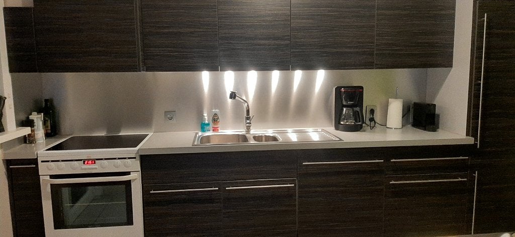 Keuken, Ophalen, Gebruikt, Zwart, Enkelwandige keuken