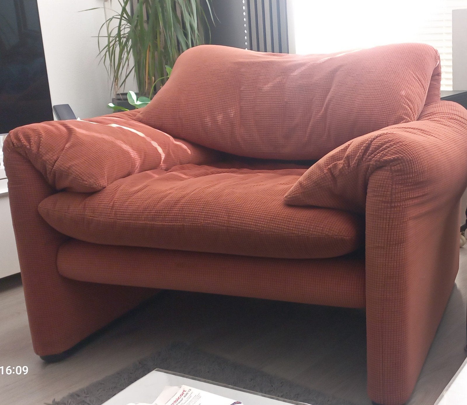 cassina maralunga fauteuil, Huis en Inrichting, Fauteuils, Ophalen, Stof