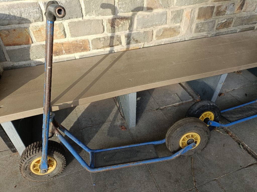 2 klassieke blauwe steps Berg 90 cm hoog, Fietsen en Brommers, Ophalen, Gebruikt, Gewone step