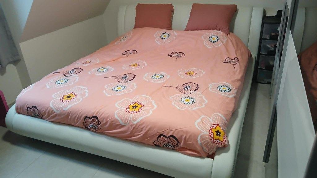 tweepersoonsbed, Ophalen, Overige materialen, Gebruikt, Wit