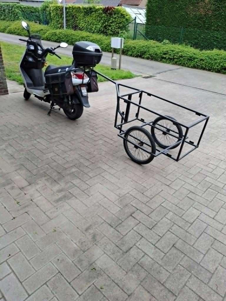 te koop brommer of fiets kar, Fietsen en Brommers, Ophalen, Gebruikt, 80 kg of meer