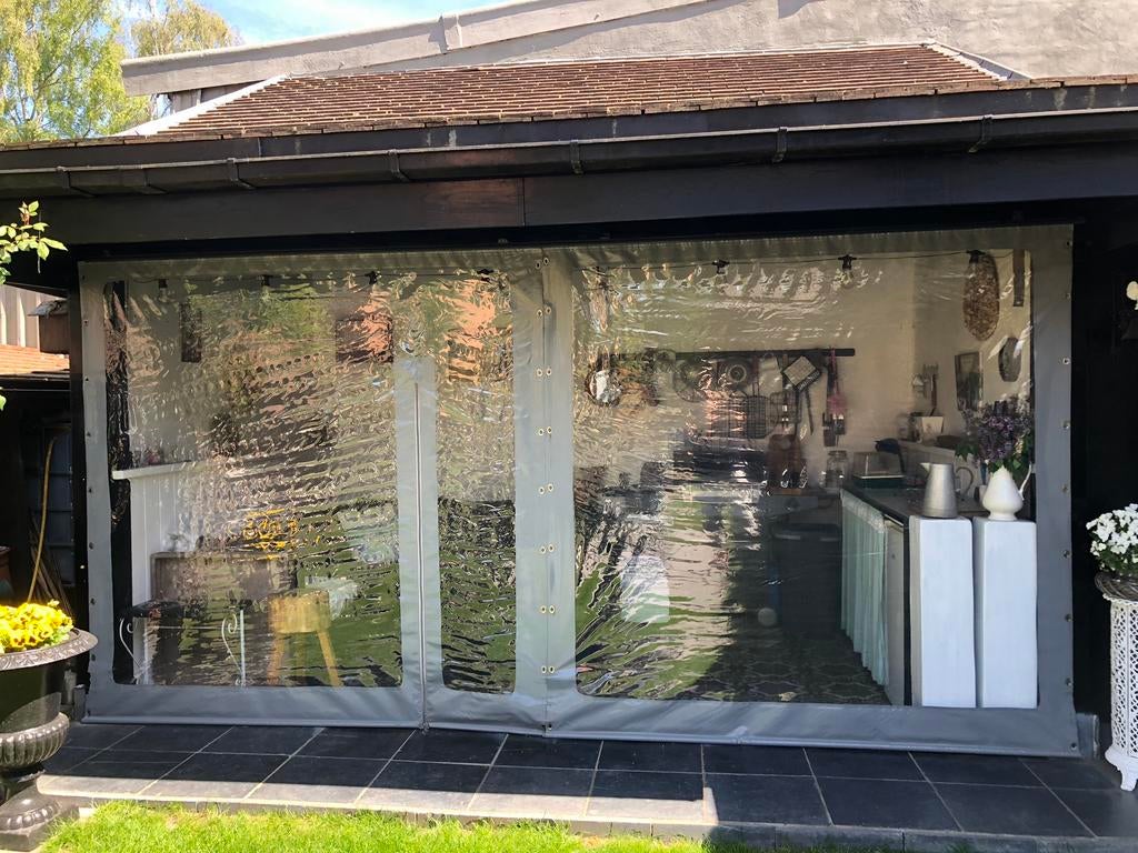 Kunstofzeil, Tuin en Terras, Overkappingen, Gebruikt, Overige typen, Ophalen