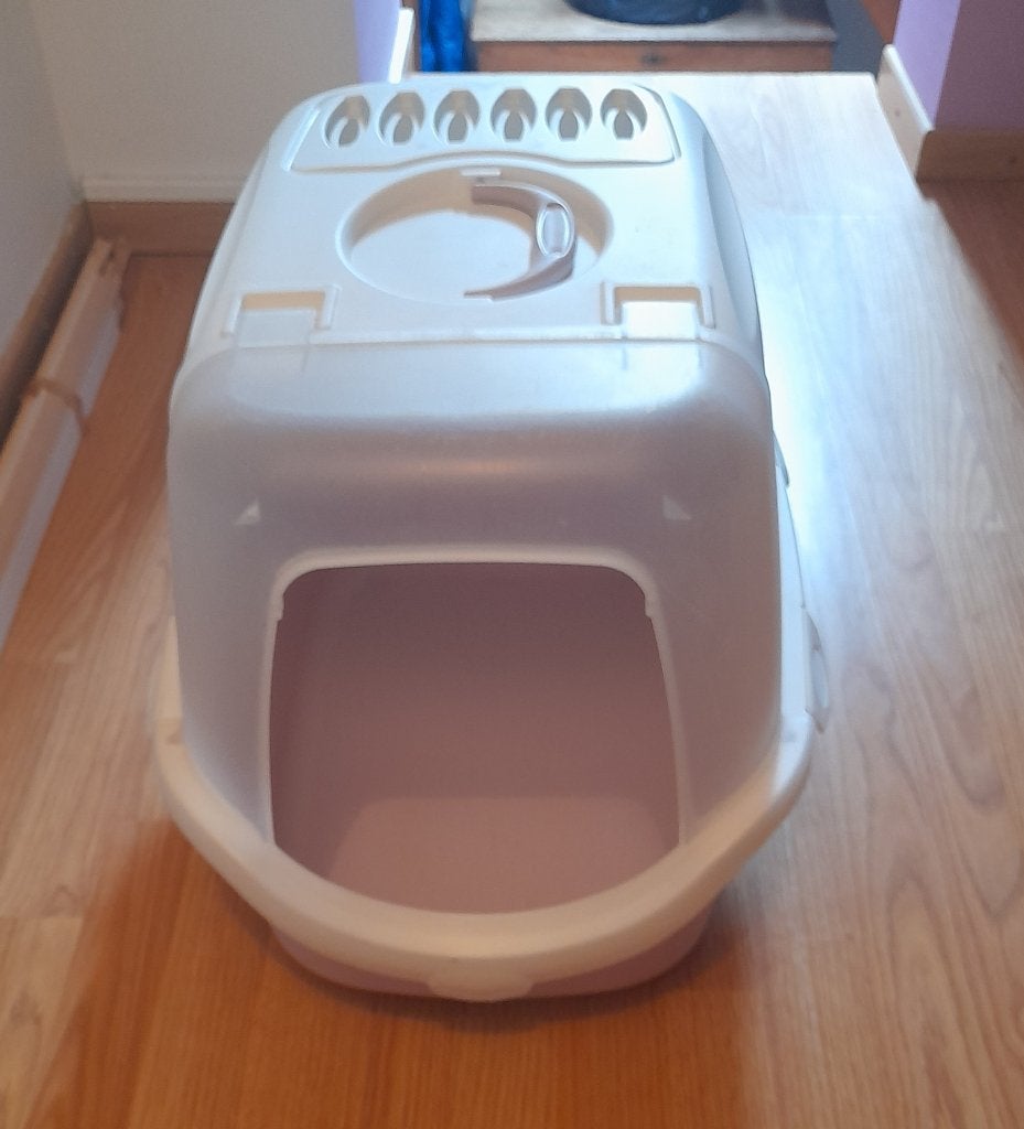 Grand bac litiere blanc  chat  neuf, Ophalen, Nieuw, Gesloten