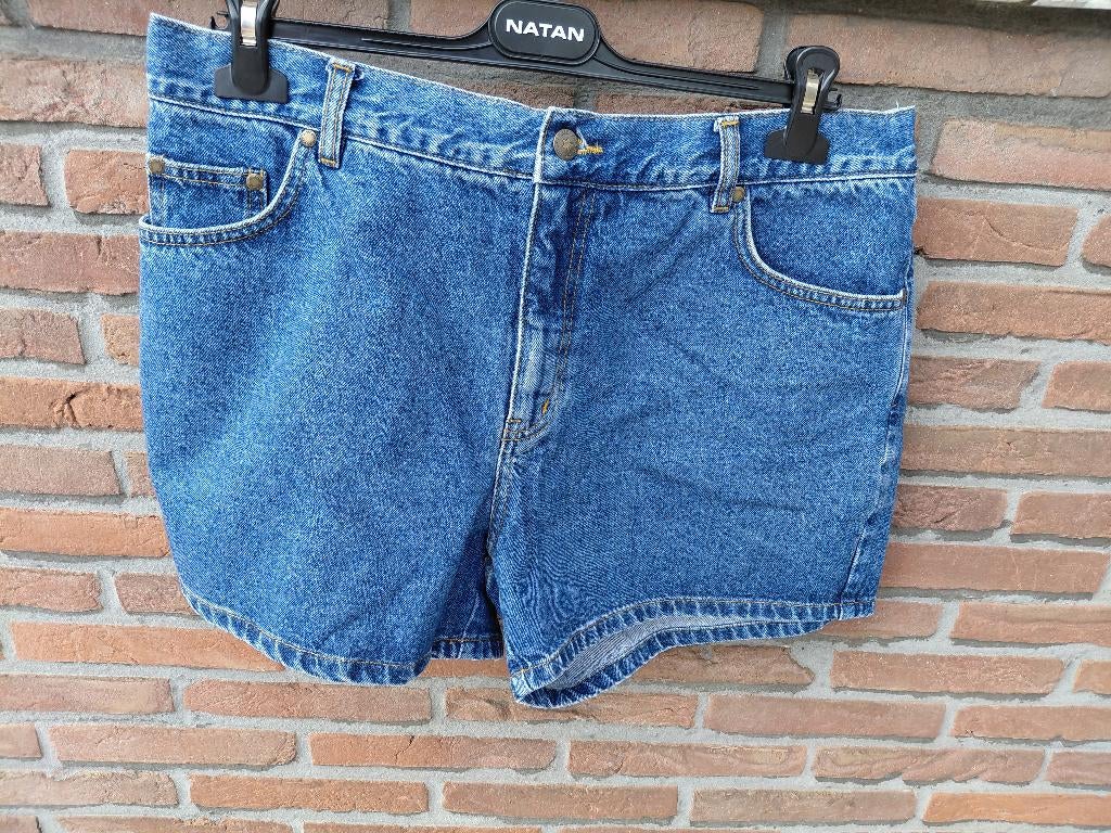 zwarte denim short voor heren. John F. Gee. 52, Kleding | Heren, Broeken en Pantalons, Blauw, Nieuw, Ophalen of Verzenden, Andere