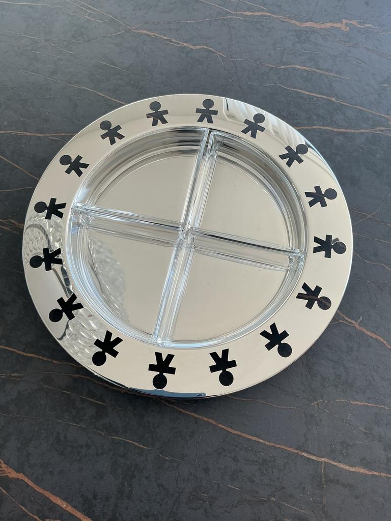 Assiette à fruits/plat de fête/plat de service en  Alessi, Neuf, Enlèvement ou Envoi, Rond, Verre