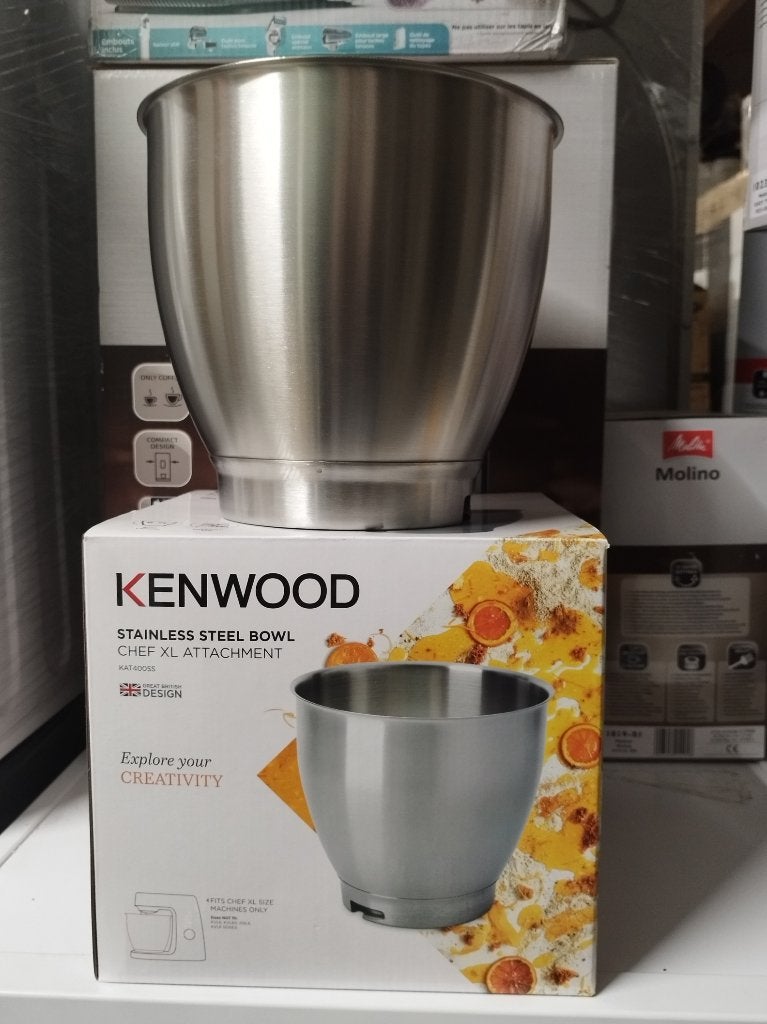 Kenwood RVS Mengkom 6,7L (Chef XL / Major) - AW20011029, 4 liter of meer, Nieuw, 3 snelheden of meer, Ophalen of Verzenden