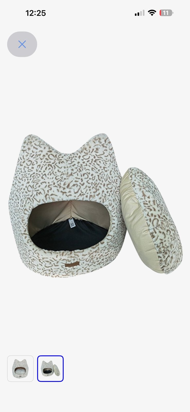Animal Boulevard Iglo Kat Sneeuwluipaard print, Ophalen, Zo goed als nieuw, Pluche