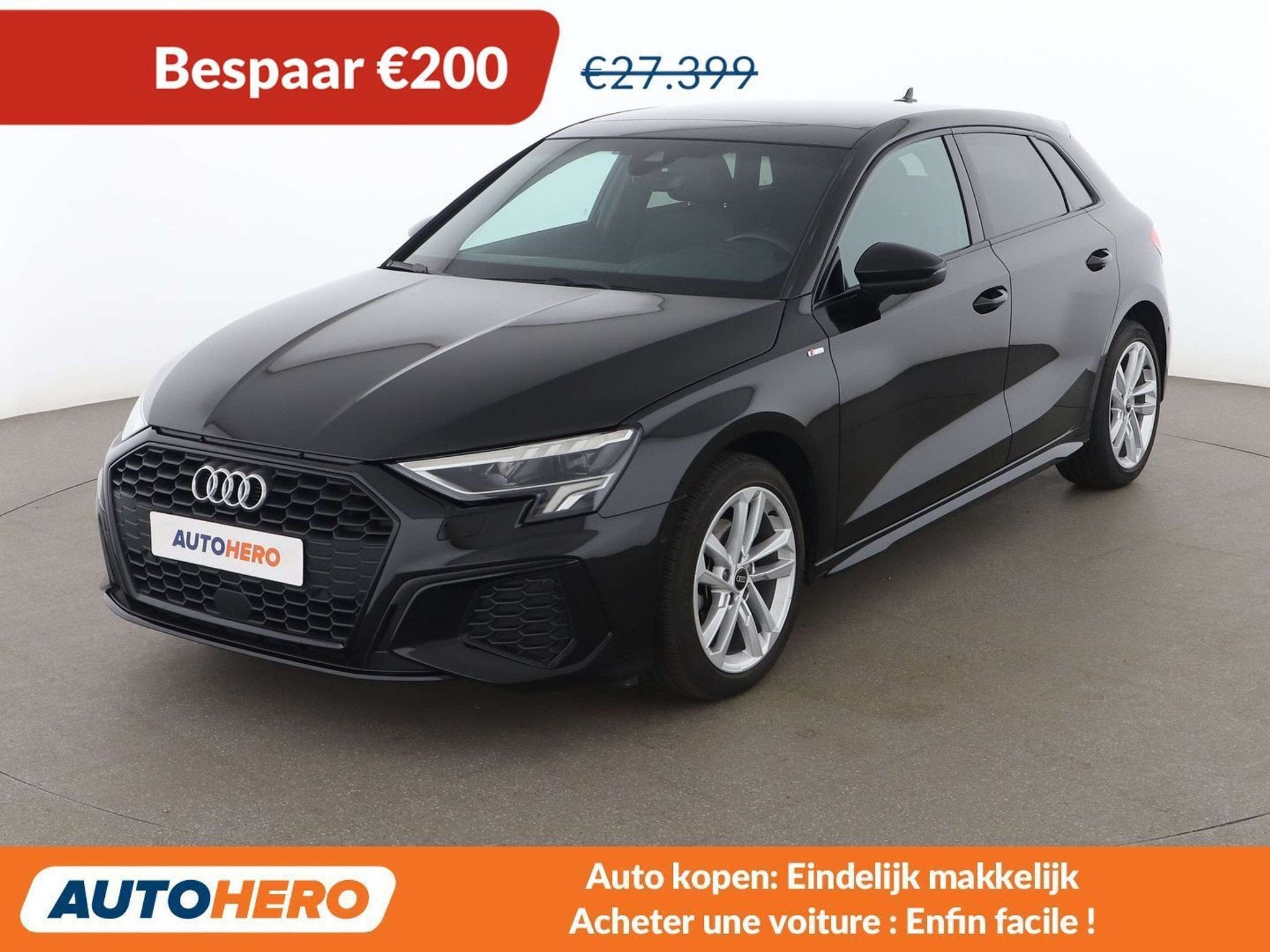 Audi A3 30 TFSI Mild-Hybrid S line (automatique), Autos, Audi, Achat, Euro 6, Noir, 5 portes