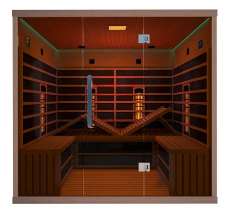 infrawestcabine  ceder met quarts stralers, Ophalen, Nieuw, Infrarood, Complete sauna