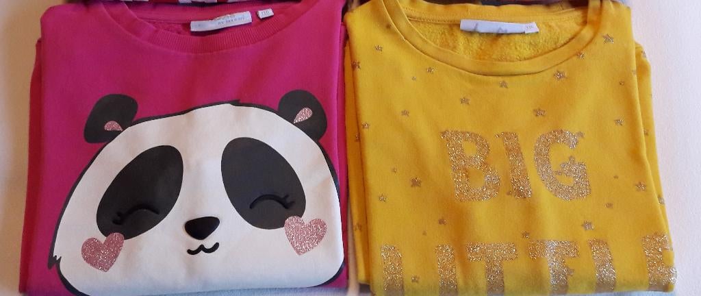 2 sweaters Bel&Bo, maat 116, 4euro per stuk, Enlèvement ou Envoi, Pull ou Veste, Utilisé, Bel & Bo