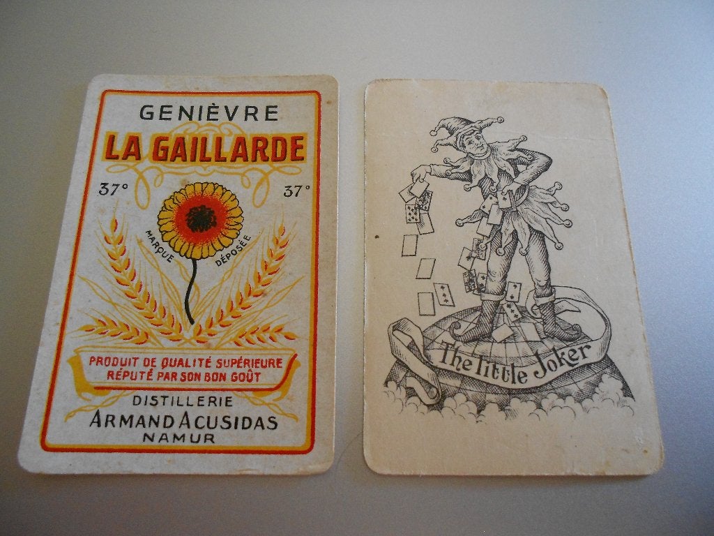 1 JOKER GENIEVRE LA GAILLARDE, Enlèvement ou Envoi, Utilisé, Carte(s) à jouer