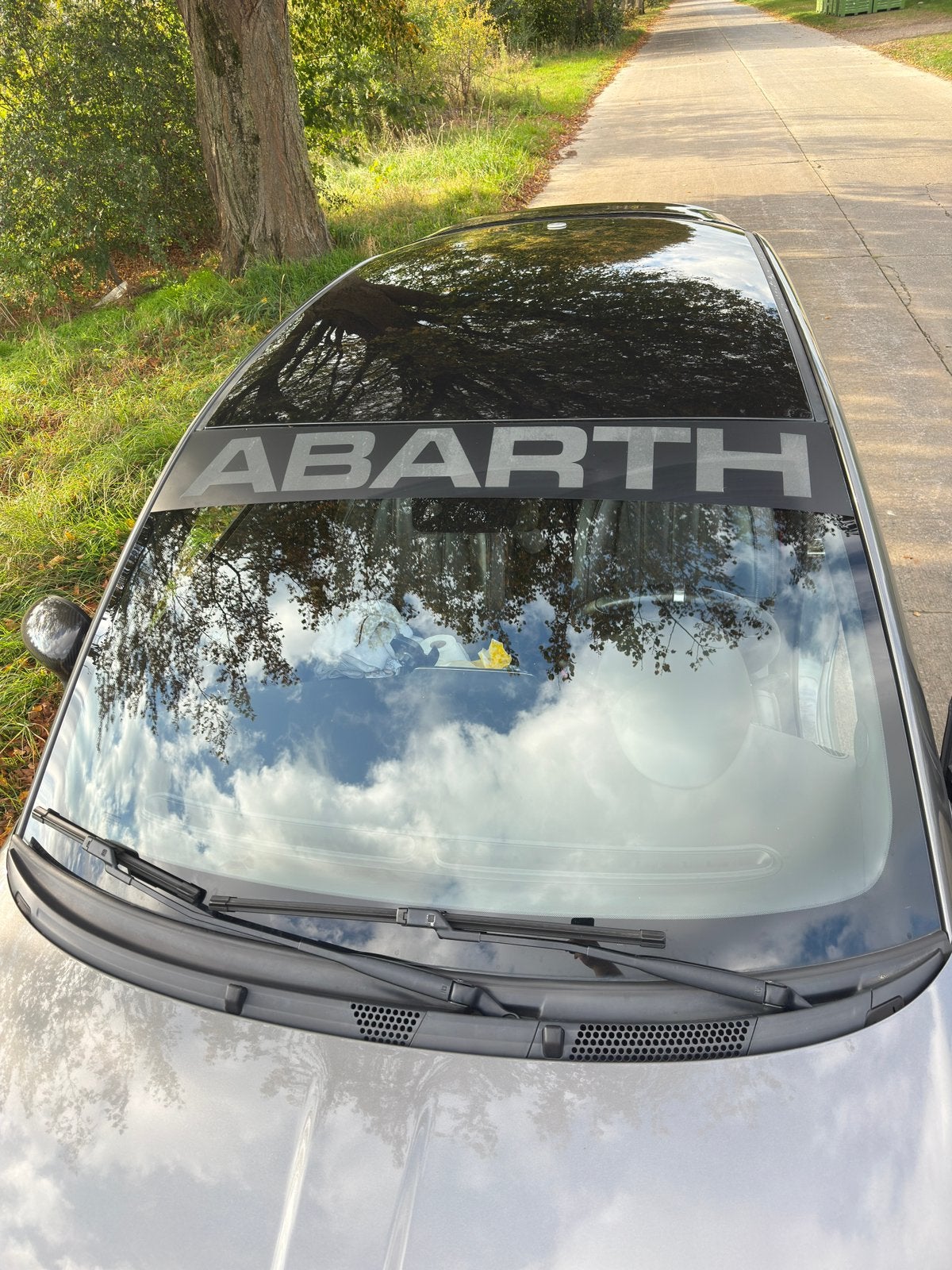 Abarth, donkergrijs, Auto's, Voorwielaandrijving, 4 zetels, Zwart, Leder en Stof