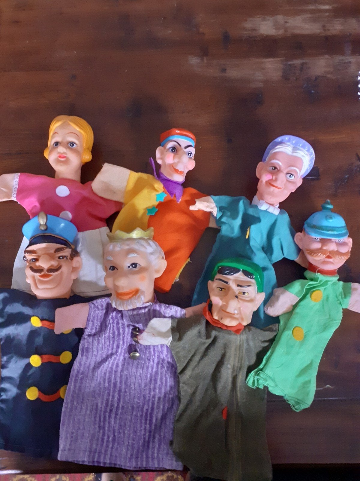 Retro handpoppen poppenkastpoppen( R ), Ophalen of Verzenden