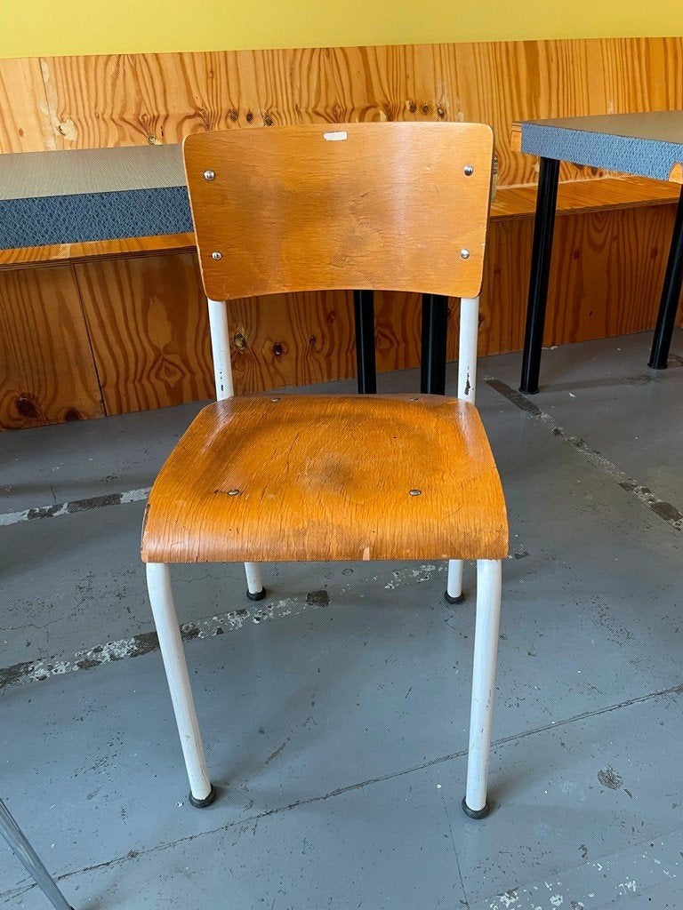 2 stoelen in industriële stijl + 1 bistro stoel. Vintage, Antiek en Kunst, Ophalen