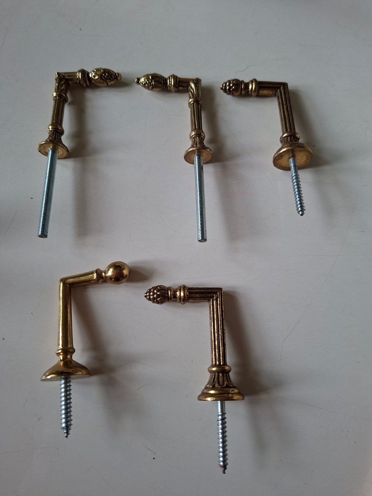 5 attaches embrases, Maison & Meubles, Enlèvement ou Envoi, Comme neuf, Doré, Métal