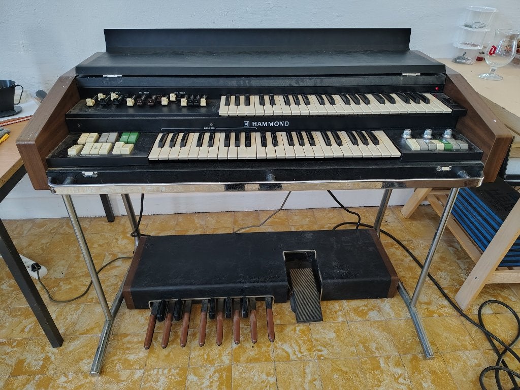 Hammond X5 + Leslie 760 + connecteurs, Enlèvement, Utilisé, 2 claviers, Orgue Hammond