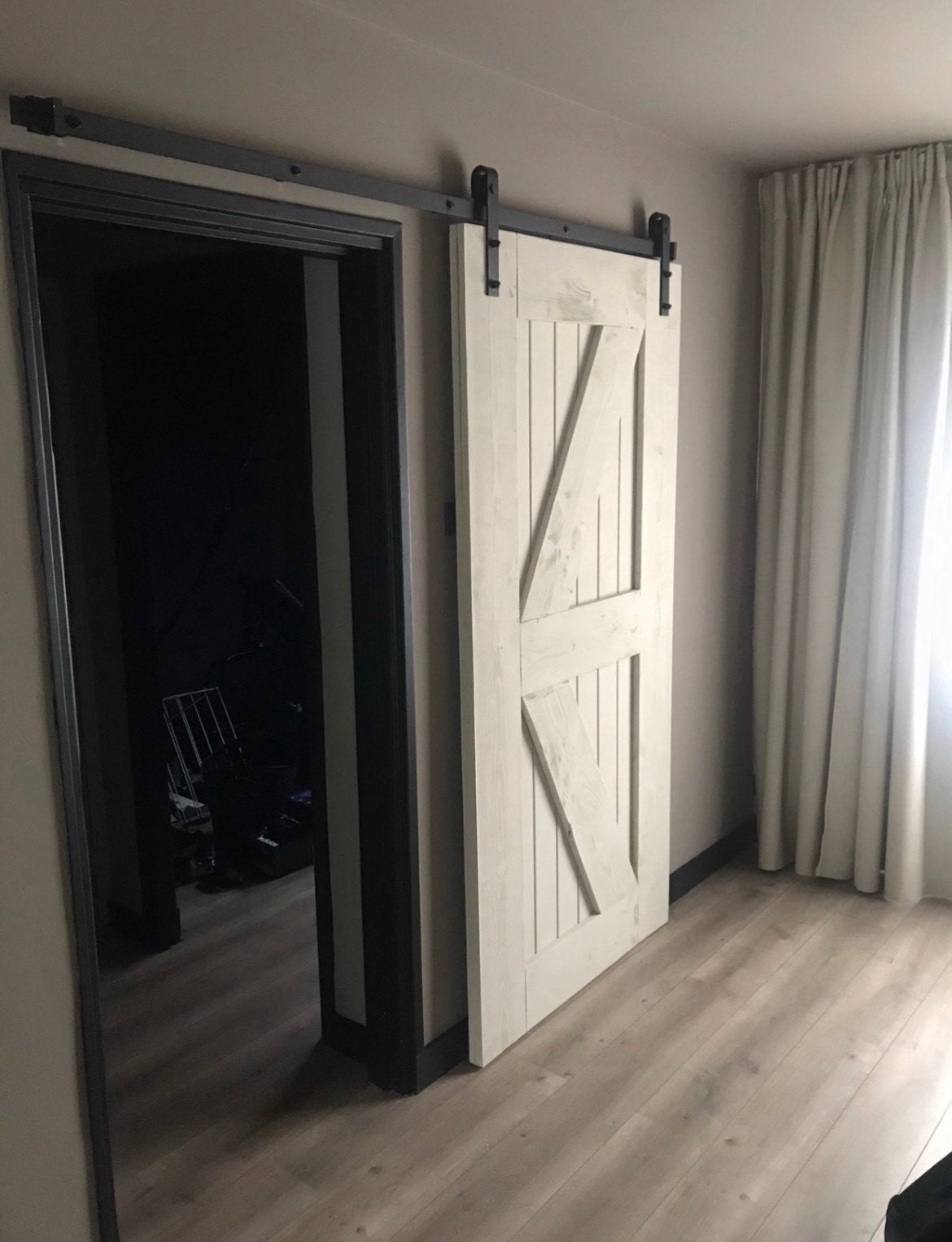 schuifdeur/loftdeur/binnendeur/massief eiken/douglas, Doe-het-zelf en Bouw, Ophalen of Verzenden, Hout